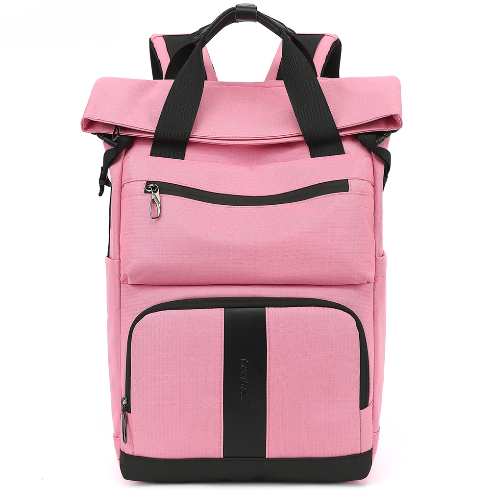 New Fashion Backpack for Men College Students Couples Backbags Oxford top handle bag shoulder Waterproof Computer Bags Rolled Duffles_voghion.com