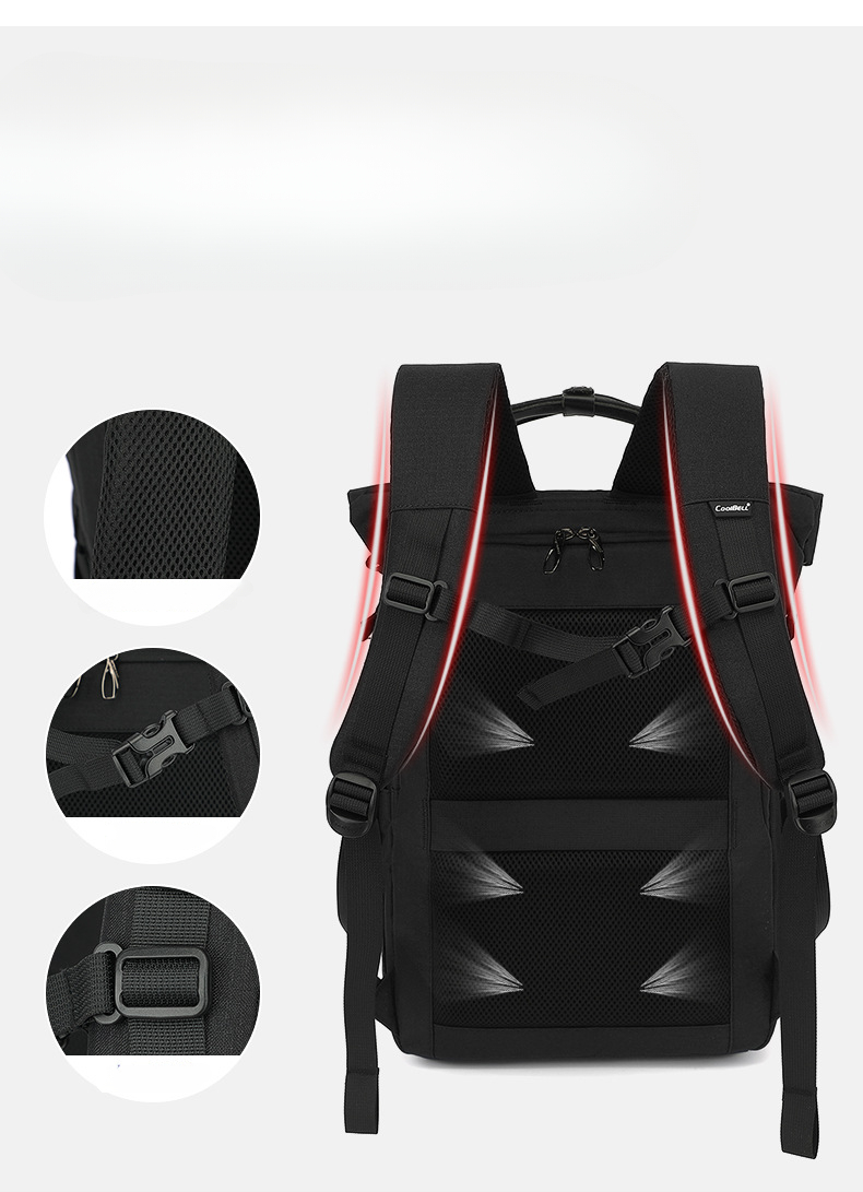 New Fashion Backpack for Men College Students Couples Backbags Oxford top handle bag shoulder Waterproof Computer Bags Rolled Duffles_voghion.com