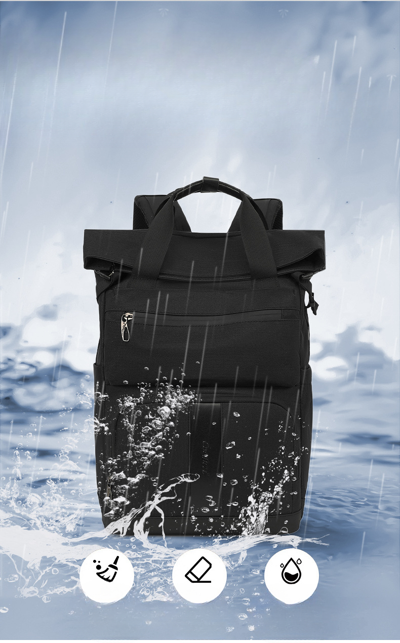 New Fashion Backpack for Men College Students Couples Backbags Oxford top handle bag shoulder Waterproof Computer Bags Rolled Duffles_voghion.com