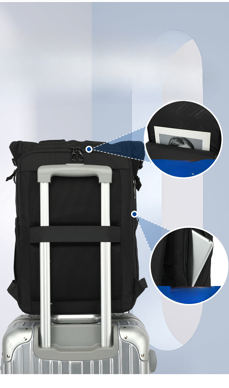 New Fashion Backpack for Men College Students Couples Backbags Oxford top handle bag shoulder Waterproof Computer Bags Rolled Duffles_voghion.com
