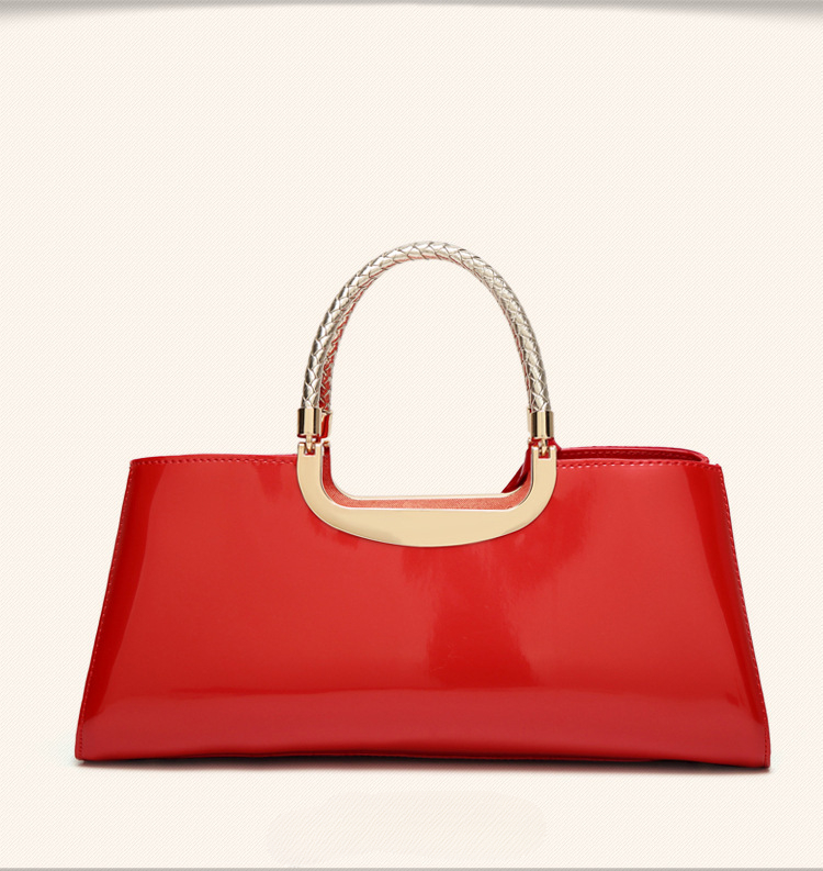 Lackleder Henkeltasche für Damen Modische Armbandtasche Damenhandtasche_voghion.com