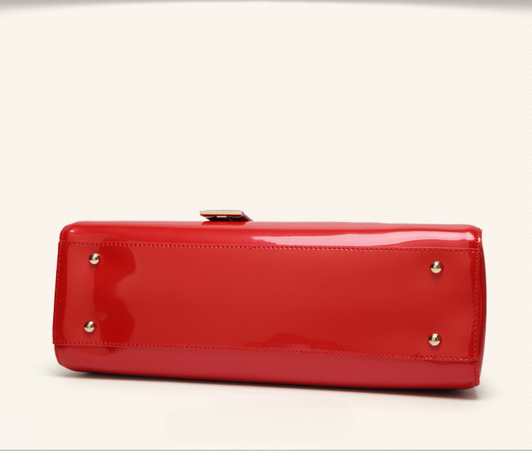 Lackleder Henkeltasche für Damen Modische Armbandtasche Damenhandtasche_voghion.com