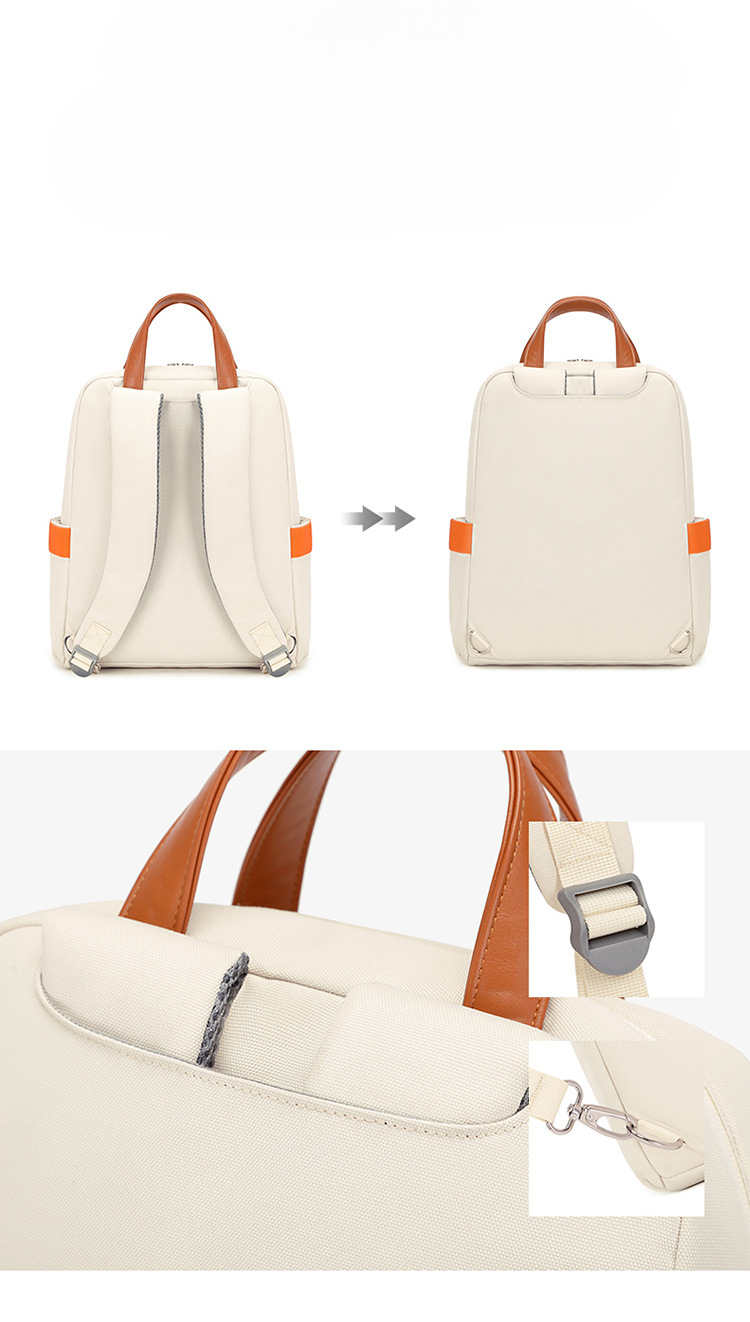 Sac à dos d'ordinateur Oxford pour filles, sac à dos d'affaires, sacs pour ordinateur portable à la mode pour femmes, cartables pour étudiants, sacs à bandoulière souples_voghion.com