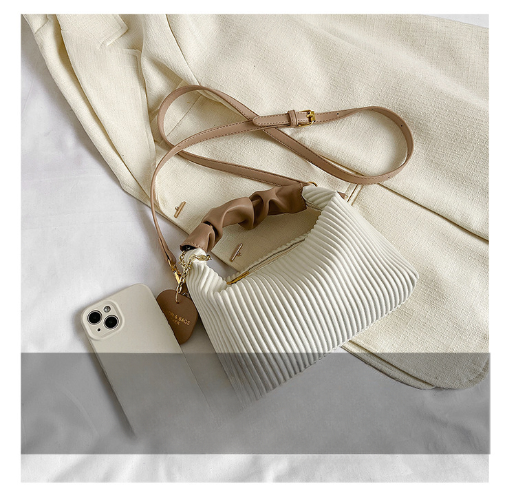 Streifen Handtasche für Mädchen Designer Schultertaschen Vielseitige Pu Leder Cross-Body Tasche Damen Mode Taschen Hobos_voghion.com