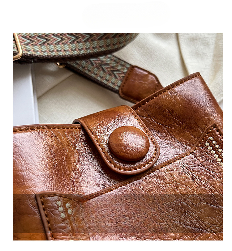 Farblich verbreiterte Eimertaschen mit Schleife für Damen, neue Umhängetaschen im Retro-Stil, Taschen aus PU-Leder_voghion.com