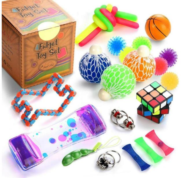 22pcs Fidget Sensory Toy Set Autism ADHD SEN Stress Relief Special Educations