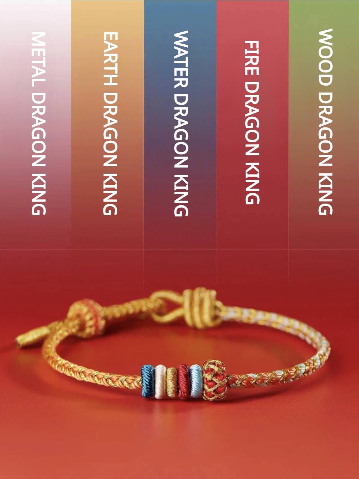 2024 Year of the Dragon Blessing Braided Bracelet for attracting good luck8