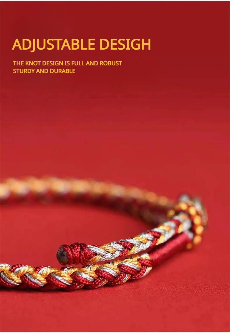 Buddhist Guardian Deities Blessings Braided Bracelet for attracting good luck and protection4