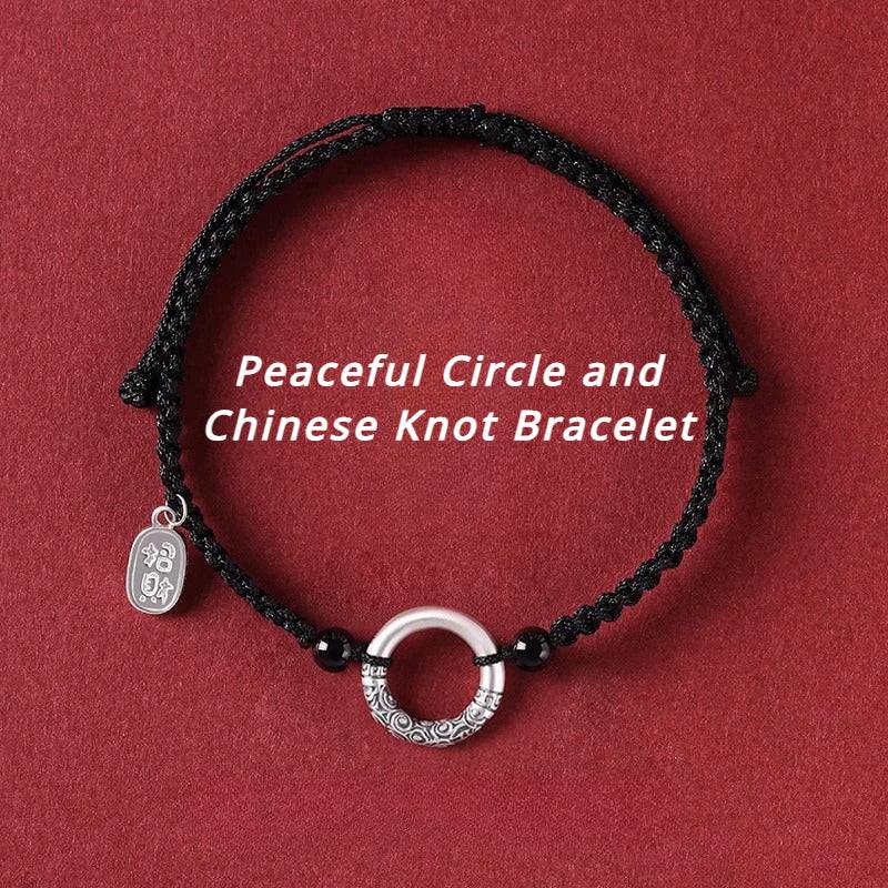 Peaceful Circle Braided Bracelet for attracting good luck, protection, wealth, and health1