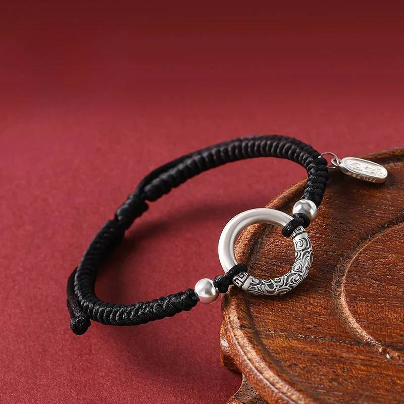 Peaceful Circle Braided Bracelet for attracting good luck, protection, wealth, and health2