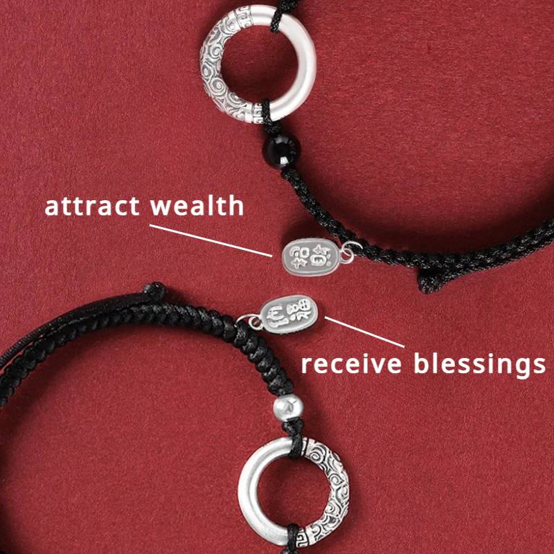 Peaceful Circle Braided Bracelet for attracting good luck, protection, wealth, and health5
