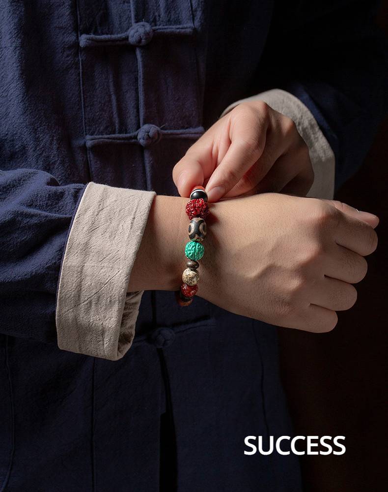 Prosperous Fortune Multicolored Bead Bracelet for attracting good luck, protection, wealth, and success4