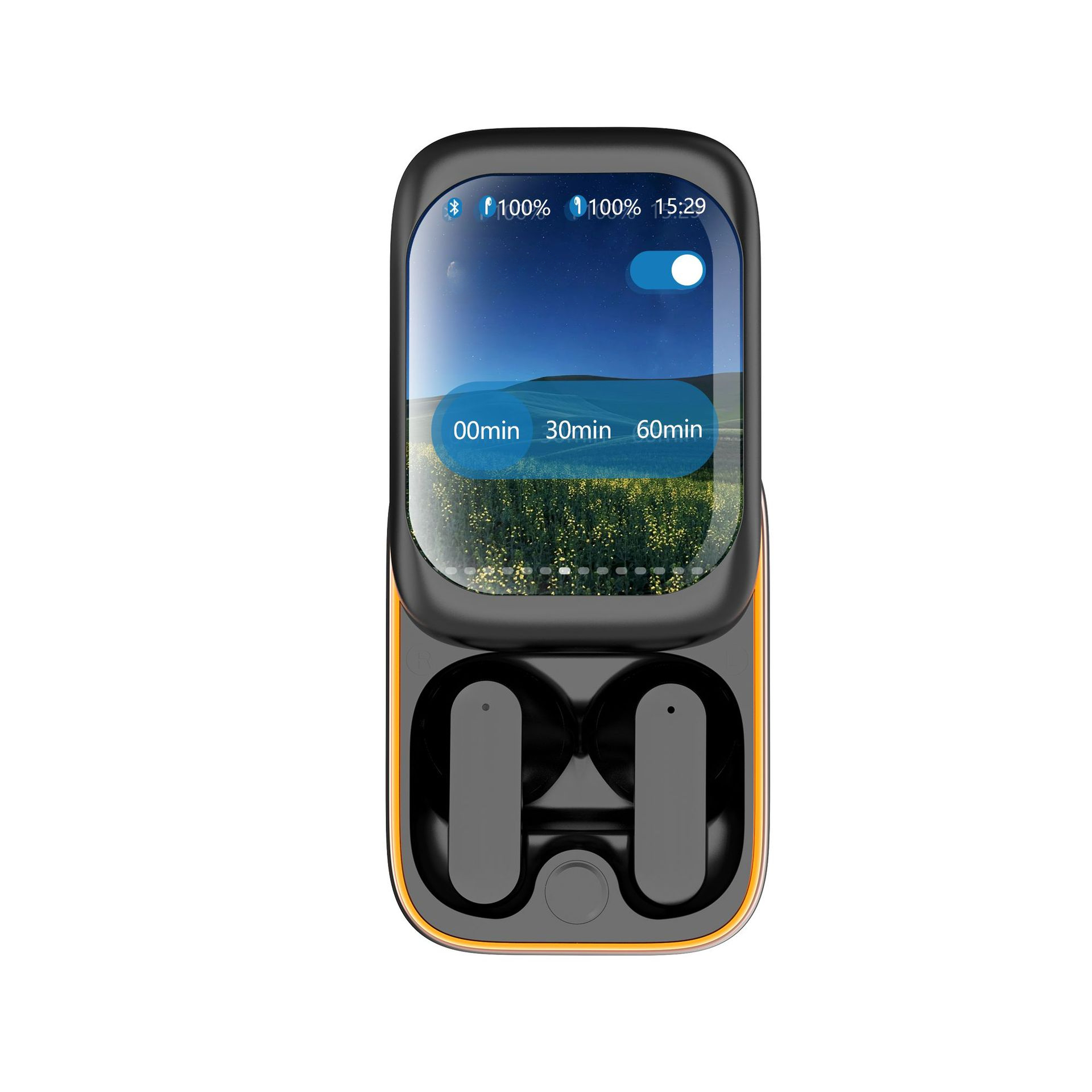 Slide TWS-Ohrhörer mit Ladeetui, Rauschunterdrückung für großen Touchscreen, lange Akkulaufzeit, HIFI-Klangqualität_voghion.com