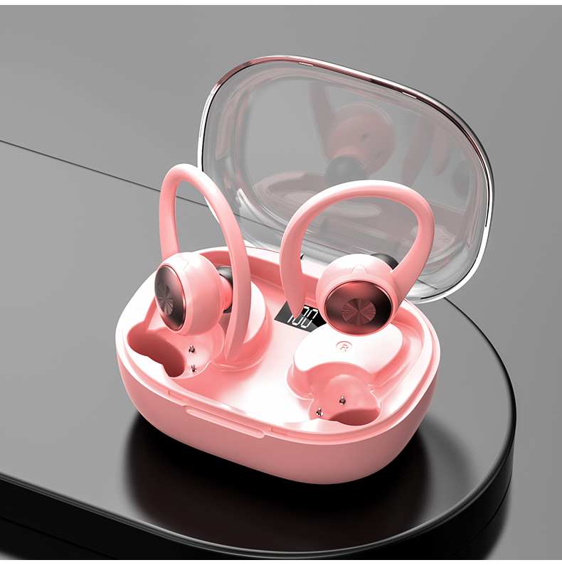 Kabellose Ohrhörer, Bluetooth-Kopfhörer, Sport, Bluetooth 5.3, Over-Ear-Kopfhörer, mit Mikrofon mit Geräuschunterdrückung, wasserdichtes Headset für Training/Laufen/Fitnessstudio_voghion.com