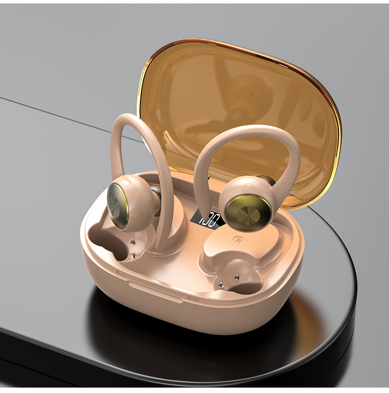 Kabellose Ohrhörer, Bluetooth-Kopfhörer, Sport, Bluetooth 5.3, Over-Ear-Kopfhörer, mit Mikrofon mit Geräuschunterdrückung, wasserdichtes Headset für Training/Laufen/Fitnessstudio_voghion.com