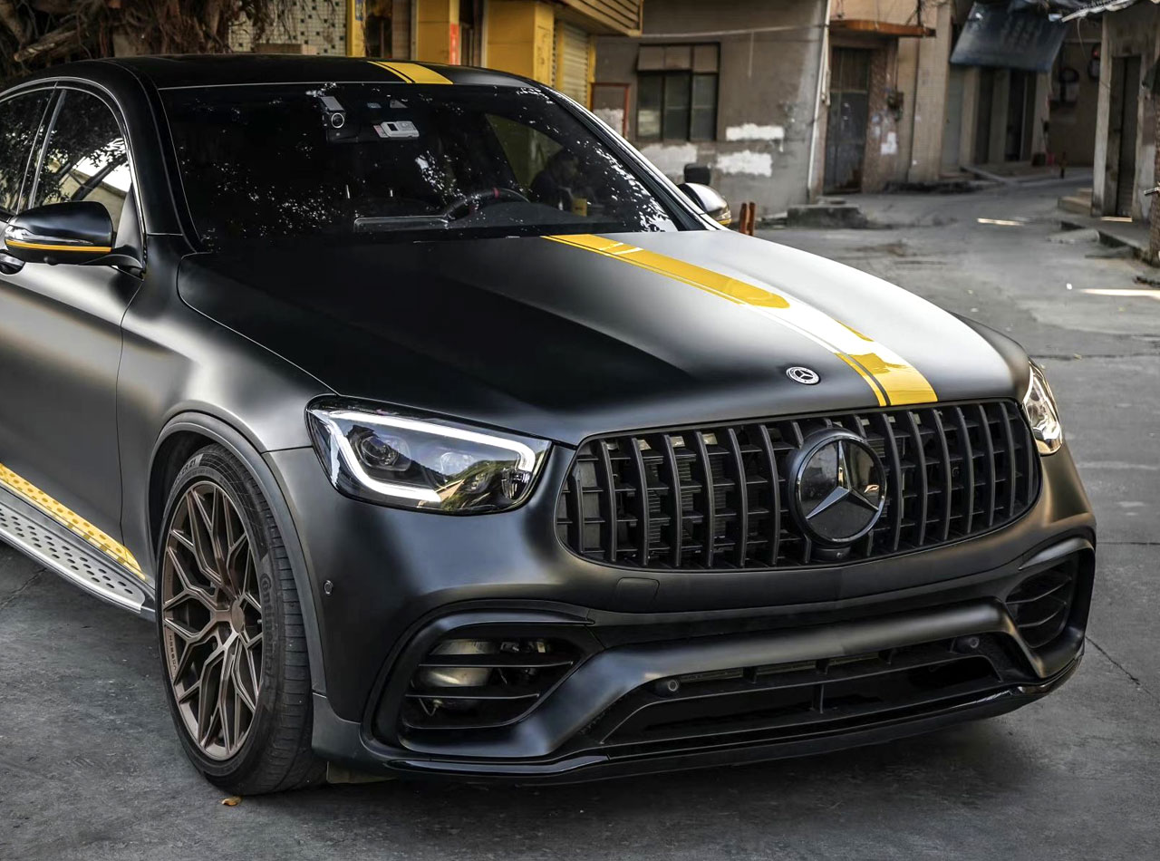 Edition 1 Racing Stripes Graphic Yellow For Mercedes GLE 63