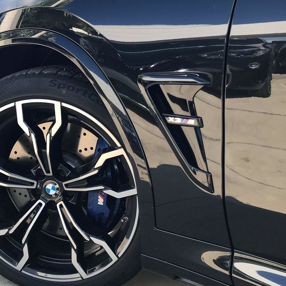 2018-2024 BMW X3 M40i M40d X3M X3MC iX3 Gloss Black Side Fender