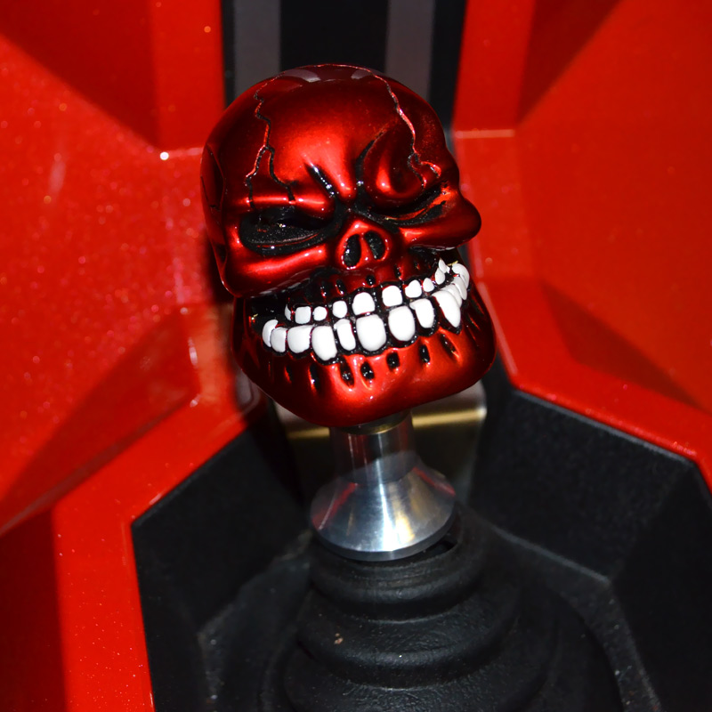 RED Custom Tuning Gear Shifter Skull Shift Knob For Polaris