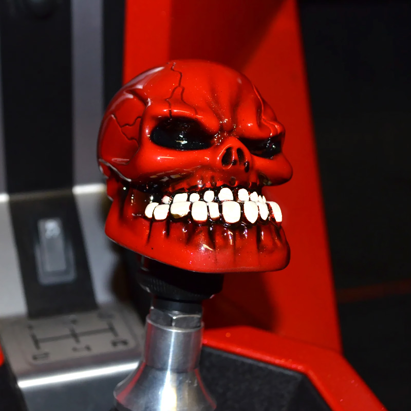 NUMBER (N)INE バンダナ ナイトクローラー スカルRED RED Skull Gear Lever Shifter Shift Knob For Polaris Slingshot S SL