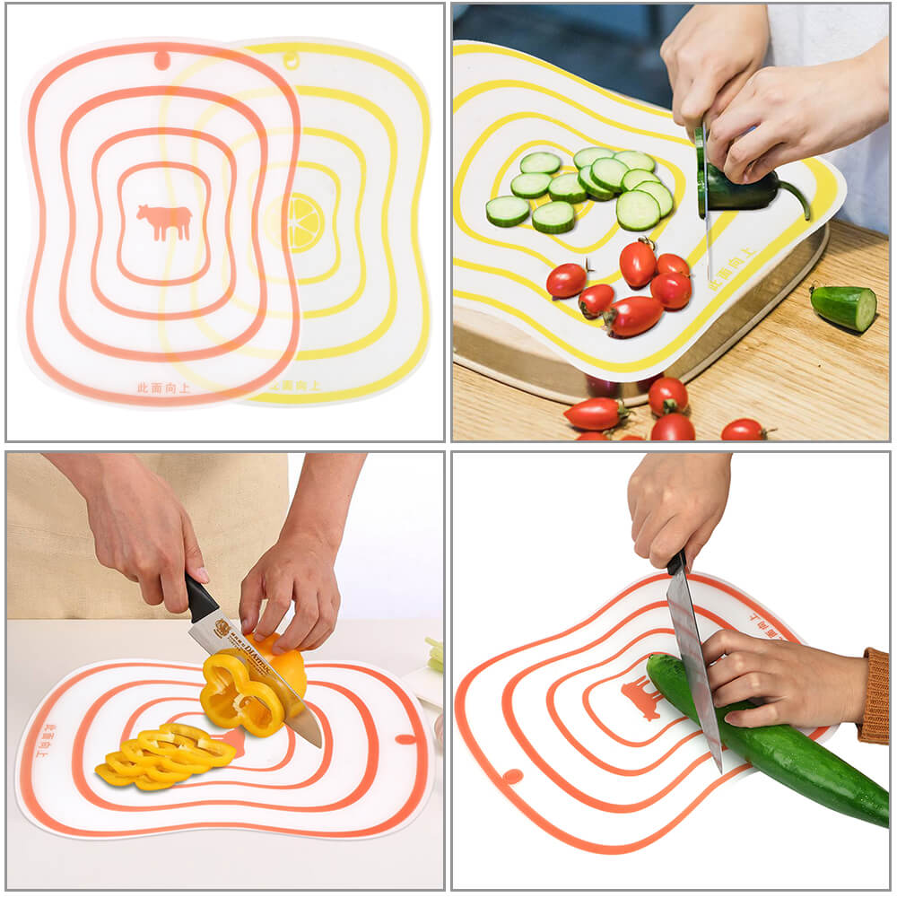 Non-Slip Plastic Cutting Board Vegetable Meat Tools Plastic Cutting Mat