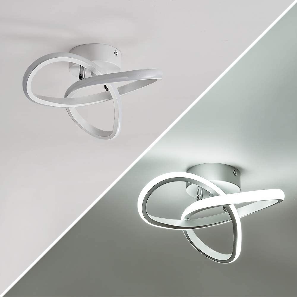 Plafoniere Moderna A Led Bianco Lampadario Stile Nordico Plafoniere Design Creativo Per Camera Da Letto, Cucina, Soggiorno, Corridoio, Ristorante, Balcone, Bianco Freddo 13 width=300