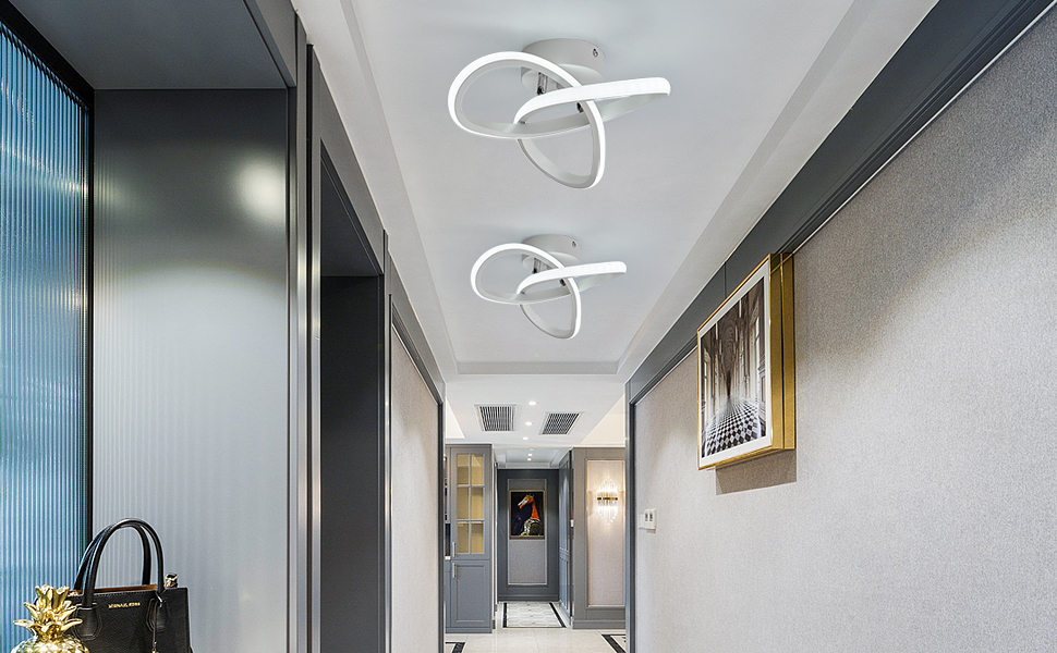 Plafoniere Moderna A Led Bianco Lampadario Stile Nordico Plafoniere Design Creativo Per Camera Da Letto, Cucina, Soggiorno, Corridoio, Ristorante, Balcone, Bianco Freddo 12 width=773