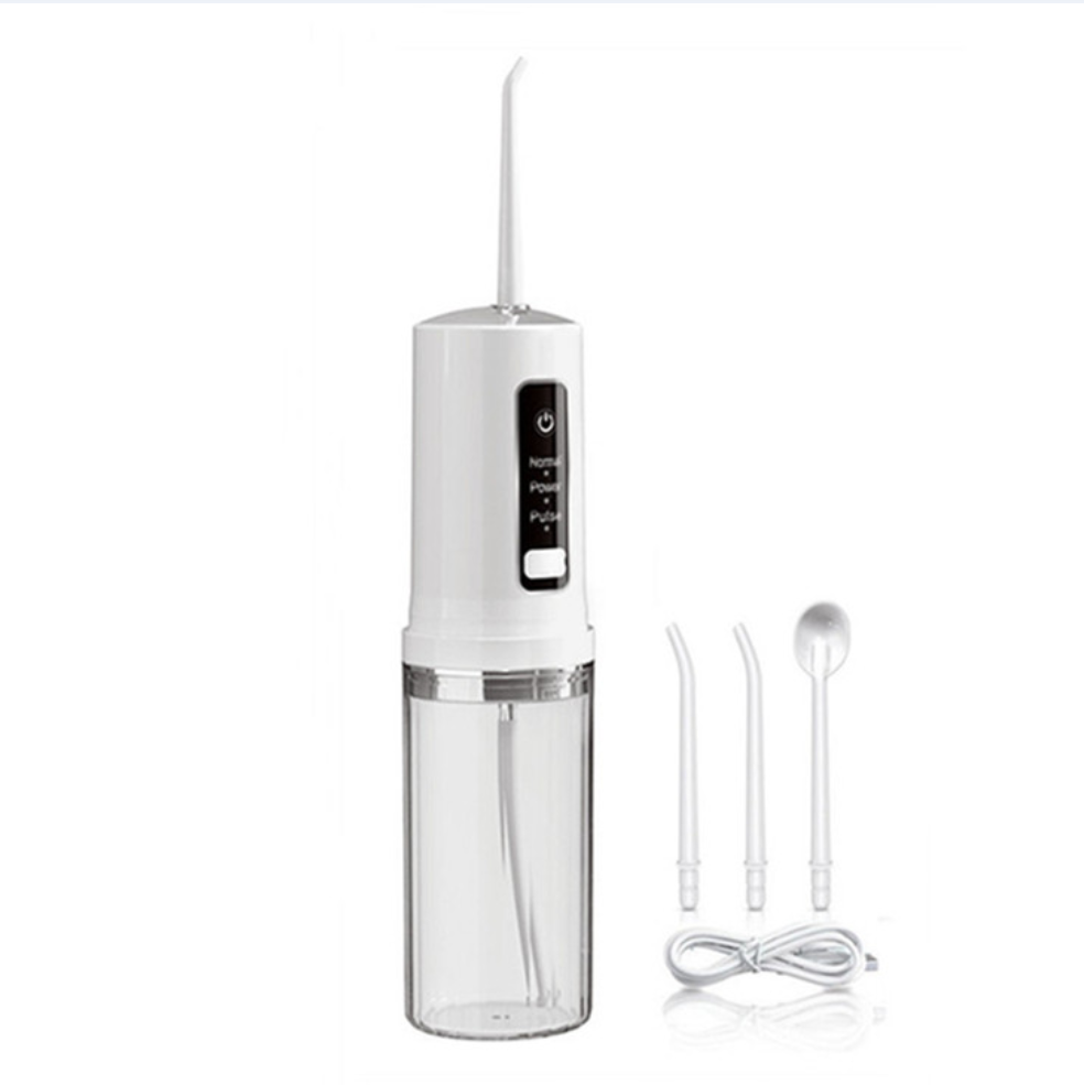 Small Portable Oral Irrigator 230ml Collapsible Dental Water Flosser USB Charge Irrigator Dental Water Floss Tip Teeth Cleaner_voghion.com