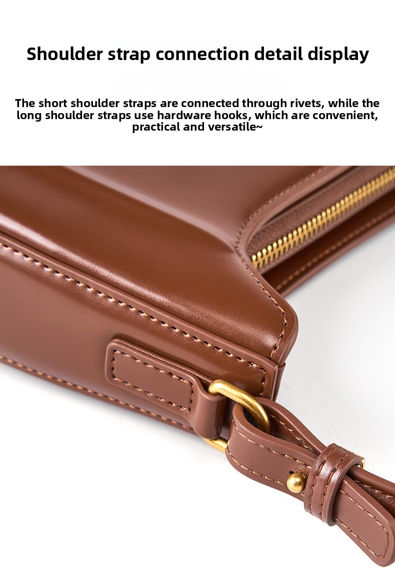Borse a tracolla per donna, graziosa borsa a mano Hobo Tote Mini pochette con chiusura a cerniera_voghion.com