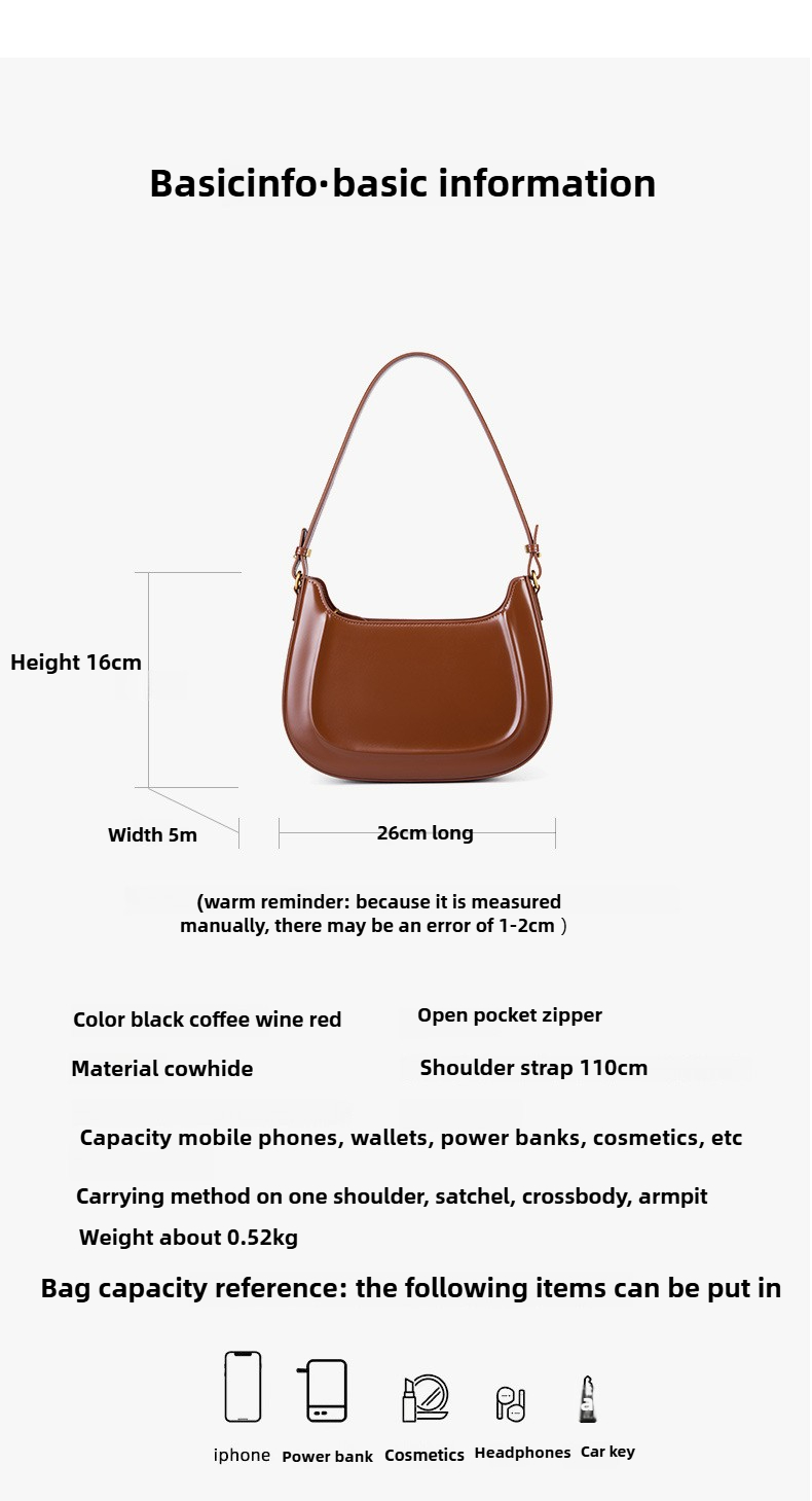 Borse a tracolla per donna, graziosa borsa a mano Hobo Tote Mini pochette con chiusura a cerniera_voghion.com