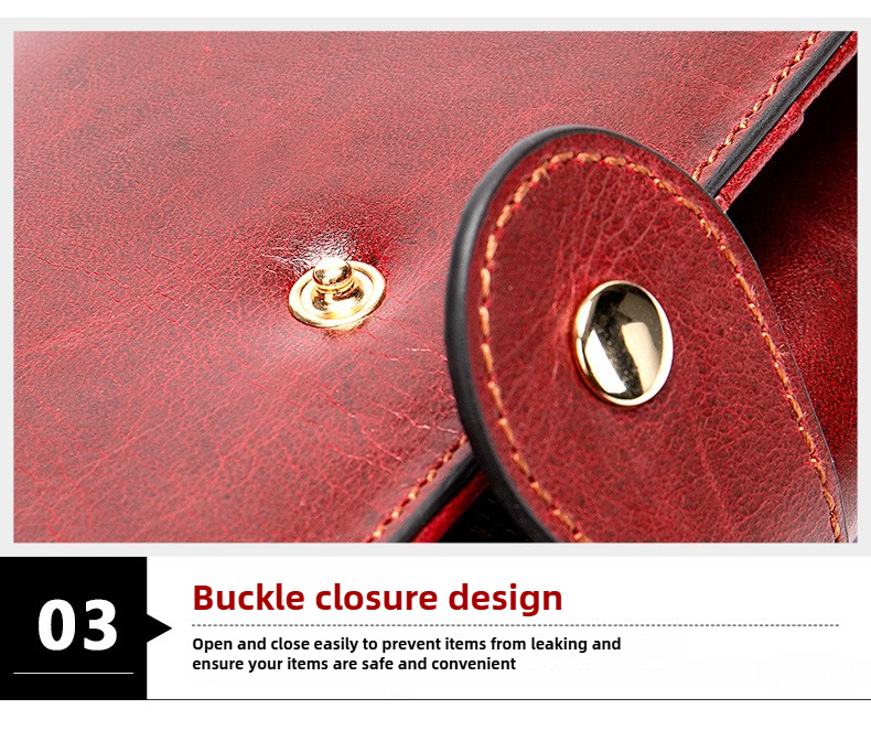 Antimagnetische RFID Echtleder Damenbrieftasche Mittelgroß und lang Europäische und amerikanische Retro Damenbrieftasche Dreifach gefaltete Clutch Münzbörse_voghion.com