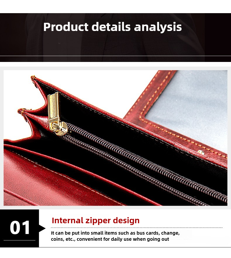 Antimagnetische RFID Echtleder Damenbrieftasche Mittelgroß und lang Europäische und amerikanische Retro Damenbrieftasche Dreifach gefaltete Clutch Münzbörse_voghion.com