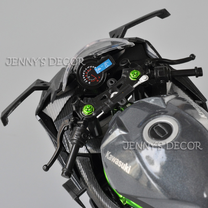 1:9 Scale Diecast Motorcycle Model Toys Kawasaki Ninja H2