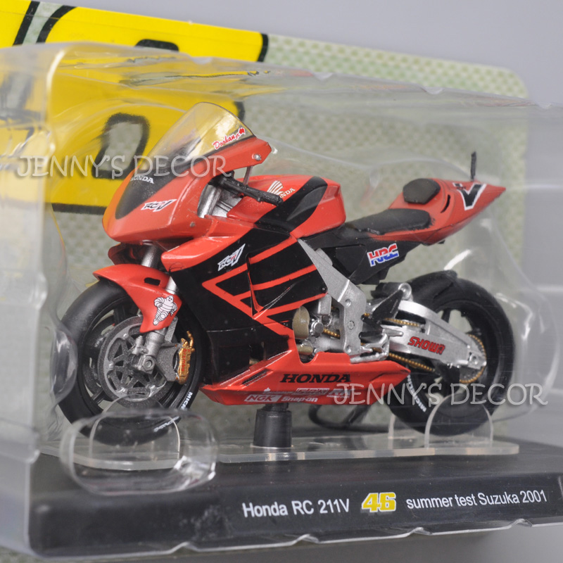 1:18 Scale Diecast Motorcycle Model Toy Honda RC 211V Miniature