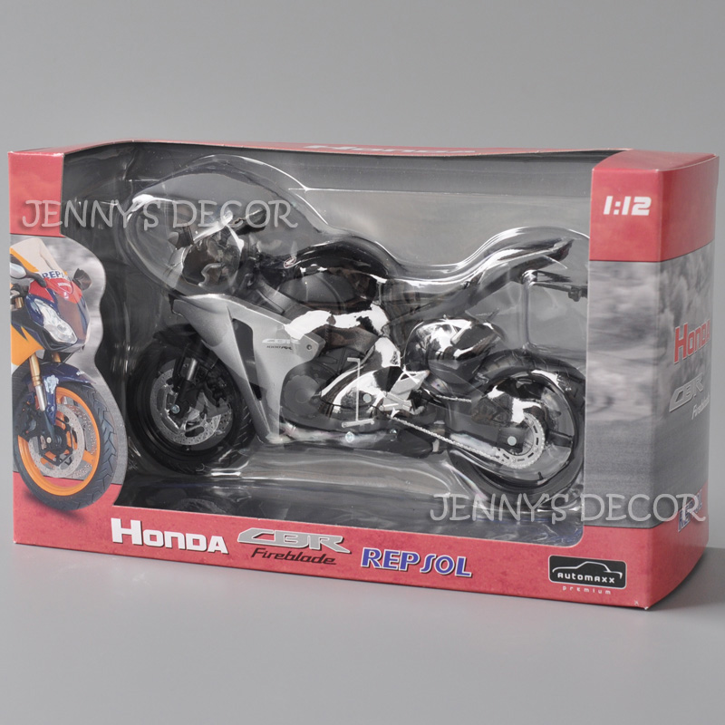 Automaxx 1:12 Scale Diecast Model Motorcycle Toys Honda CBR