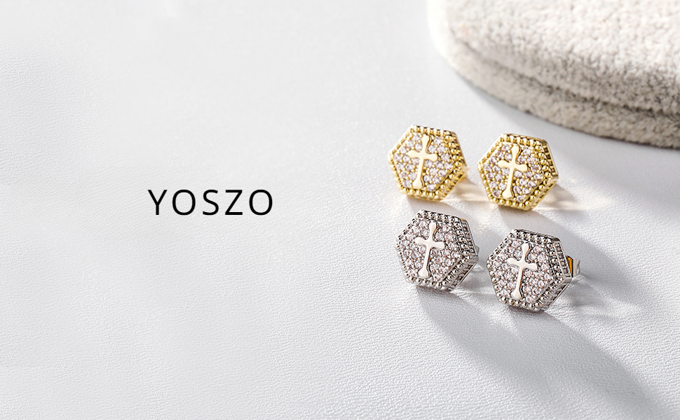 YOSZO Cross Stud Earrings