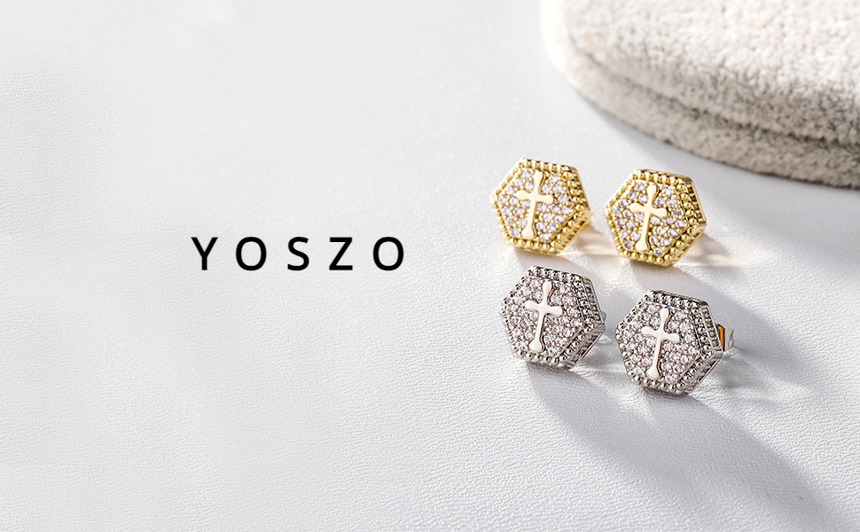 YOSZO Cross Stud Earrings