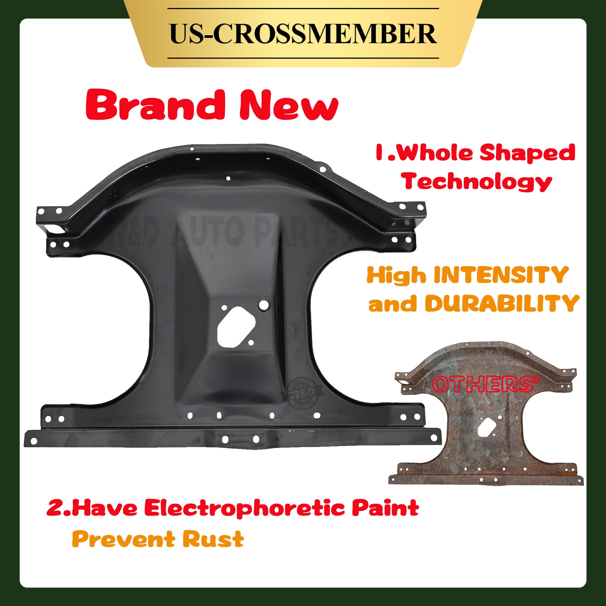1998-2013 Ford Ranger Rear Crossmember Subframe Spare Tire Carrier