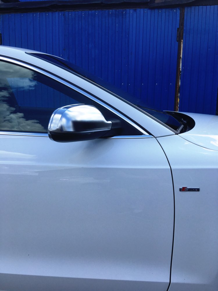 2pcs Chrome Side Wing Mirror Covers Caps for A4 A5 S5 B8.5 RS5 RS4 RS3 Silver Matte 2012 2013 2014 2015 2016 A3 8P_voghion.com