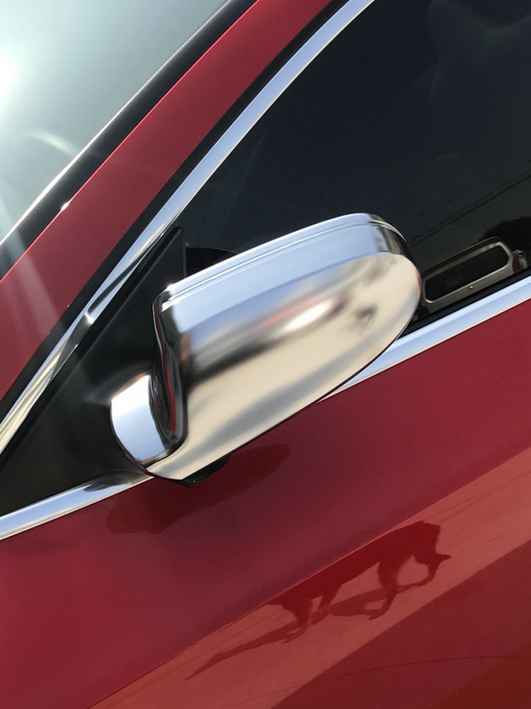 2pcs Chrome Side Wing Mirror Covers Caps for A4 A5 S5 B8.5 RS5 RS4 RS3 Silver Matte 2012 2013 2014 2015 2016 A3 8P_voghion.com
