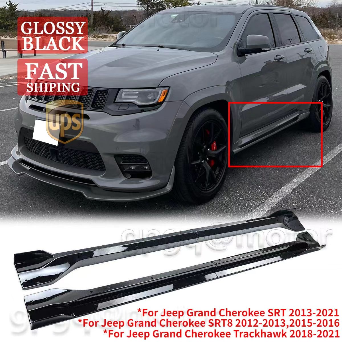 【Jeep】Lined woven skirt スカート  R4685 For Jeep Grand Cherokee SRT8 SRT / Trackhawk WK2 2012-2021