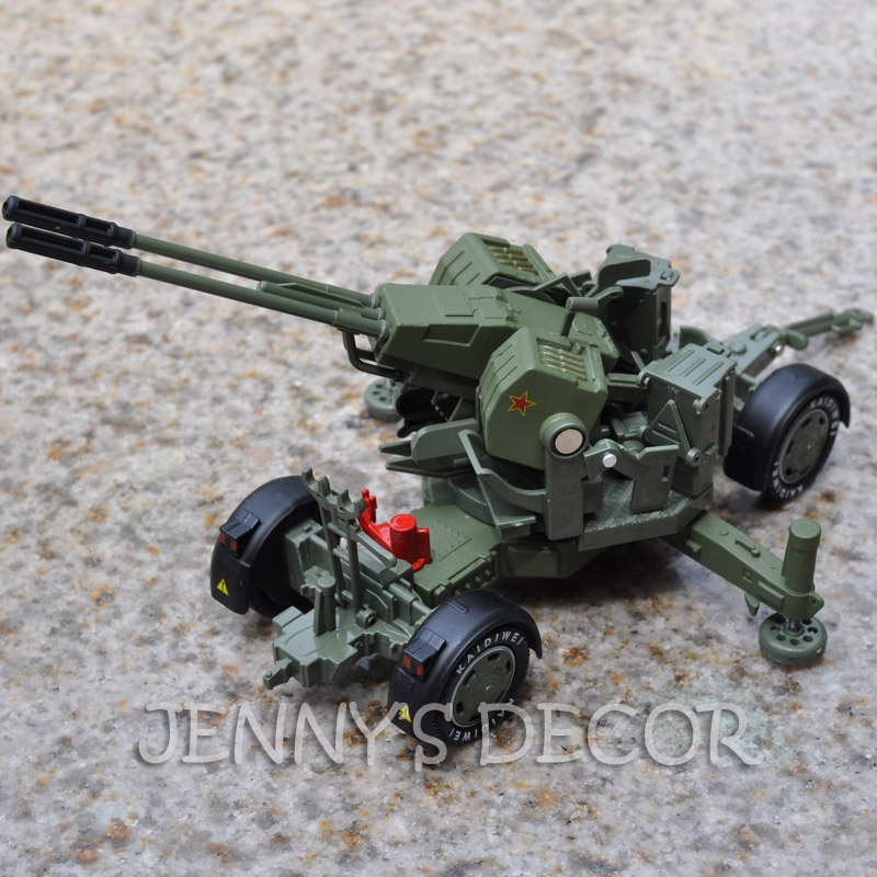 Diecast Military Model Toys Cannon 135 AntiAircraft Gun Artillery