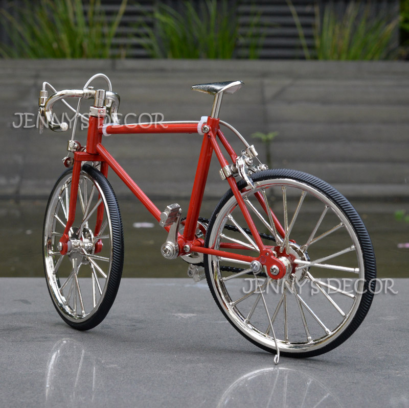 Metal Mini Bike Model Folding Finger Bicycle Toys For Kids For Dollhouse Decoration Crafts Or Home Gift