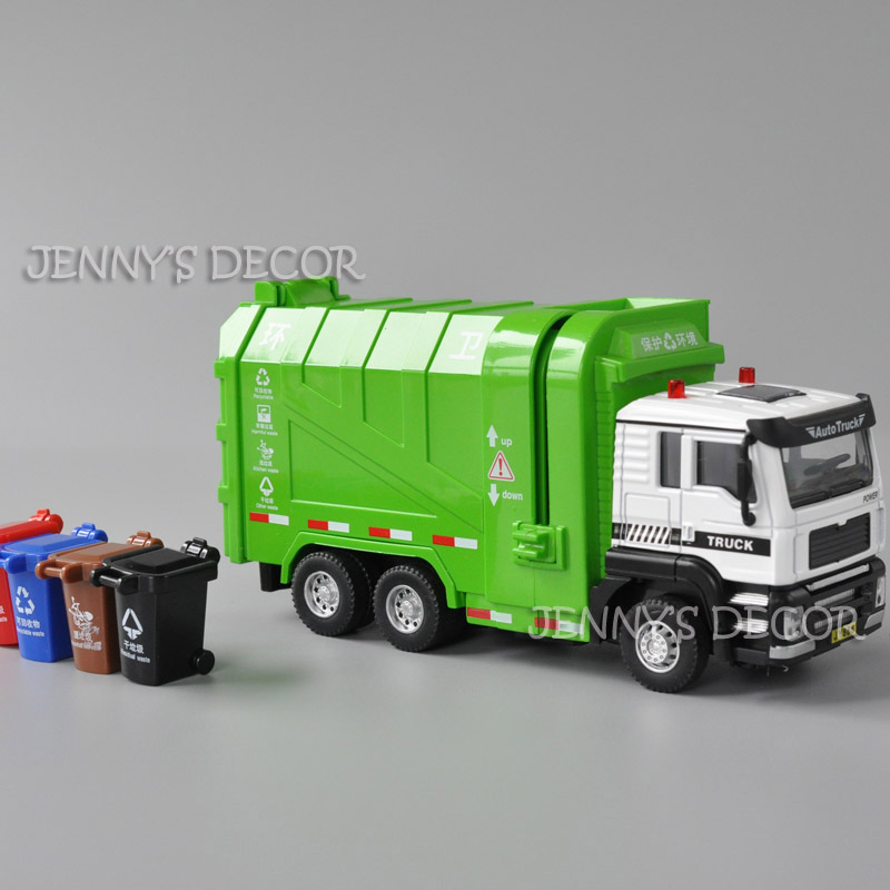 metal garbage truck toy