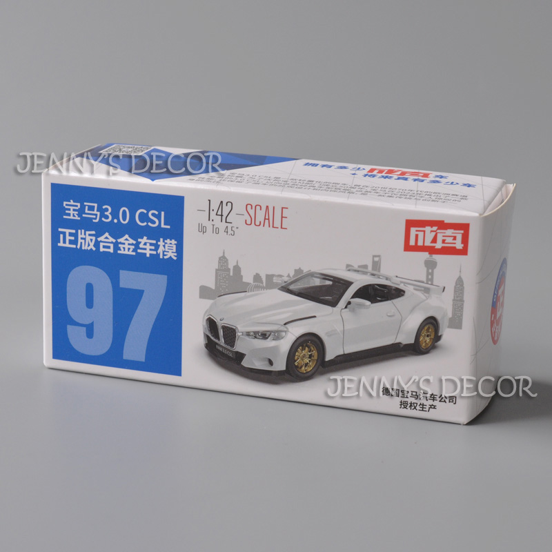 1:42 Scale Diecast Metal Model Car Toy BMW 3.0 CSL Pull Back