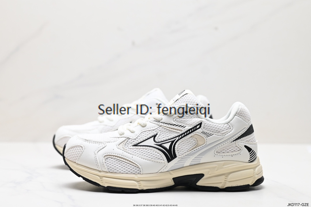 Mizuno Speed 2K Men's Women's White/Black Sneakers Retro