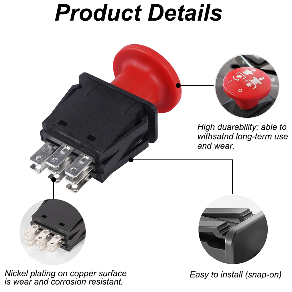 PTO Switch 597520401 430-433 for Dixon MZ54S MZ52 MZ61 LZ6127 MZ6128 PTO Switch 597520401 430-433 for Dixon MZ54S MZ52 MZ61 LZ6127 MZ6128
