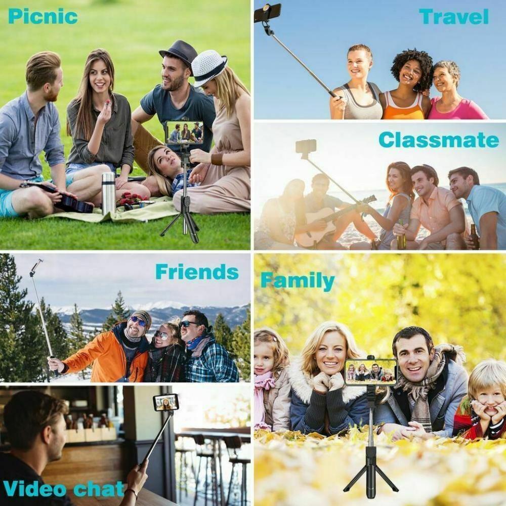 360° Rotate Dual Camera Tripod Extendable Phone Tripod Phone