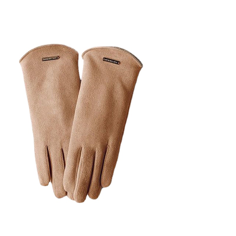 MAC058 suede faux fur touch screen winter warm gloves6