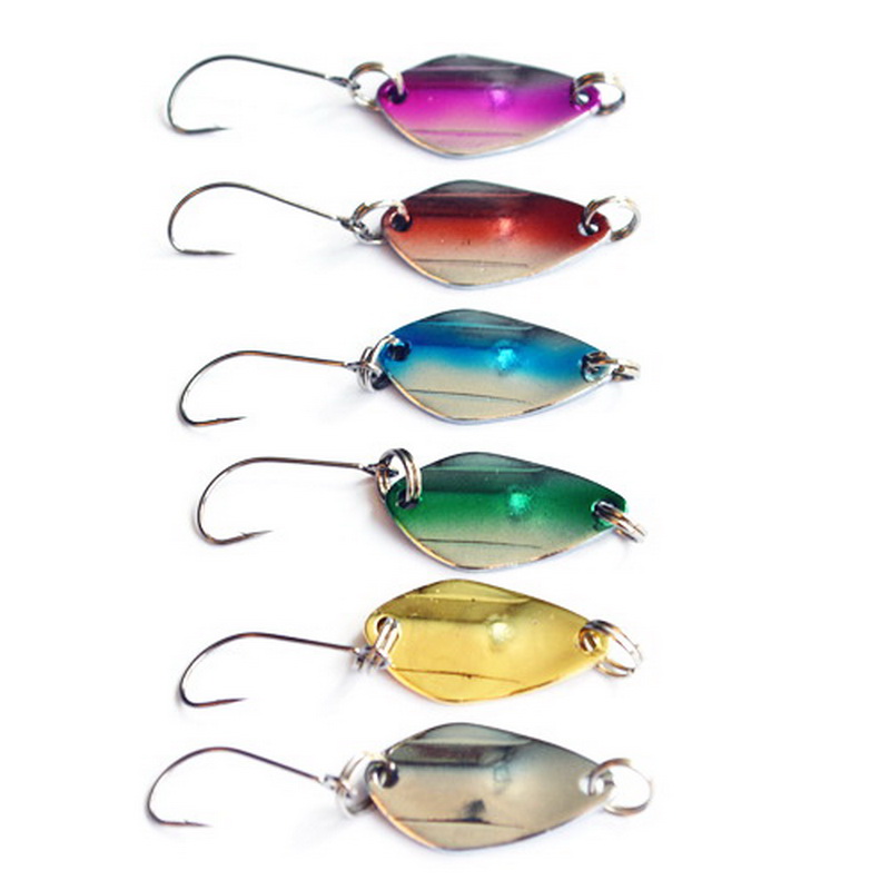 2020 Metal Fishing Spoon Lures Hard Bait 2.5cm 3g Fishing Spinner Spoon