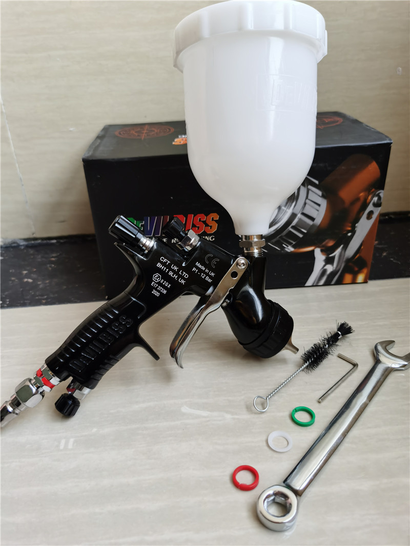 NEW 2020! TE20 PRO TEKNA Copper Gravity Feed Paint Gun GTI spray gun